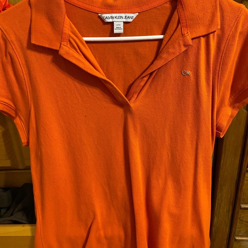 Calvin Klein Orange Polo